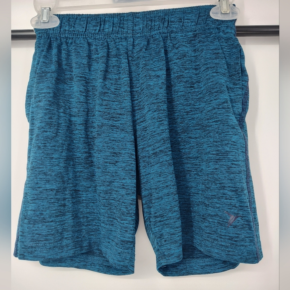 Old Navy Active Kids Blue Heathered Athletic Shorts Size Small 6/7